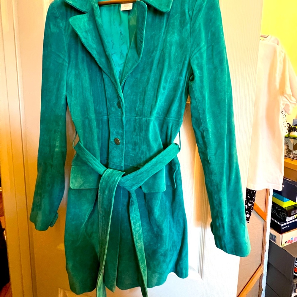 Marciano Suede Leather Coat